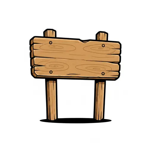 Wooden Sign